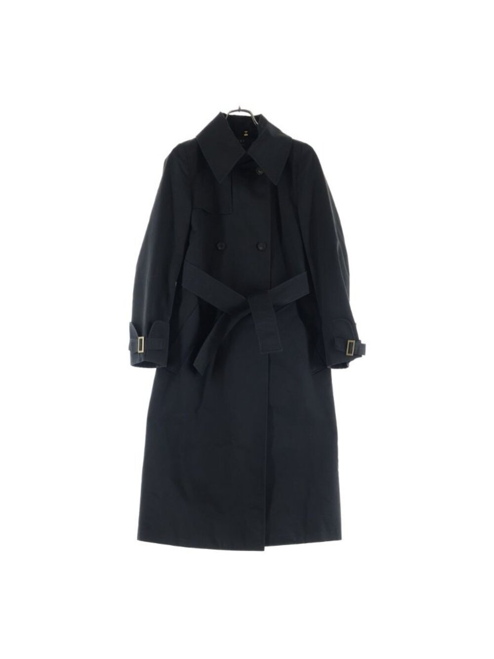 Gucci Belted Long Trench Coat Black 38